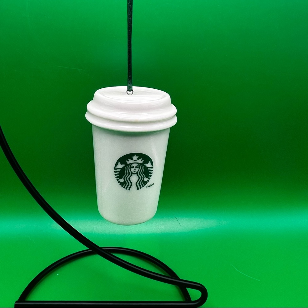 Vintage Starbucks White Cup Christmas Ornament - 2011